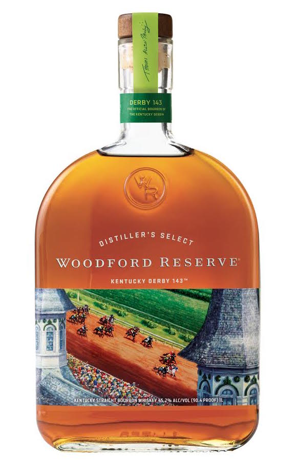 Kentucky Derby 143 Woodford Reserve Bourbon Commemorative Bottle for