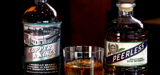 Peerless Distillery Rye and Copper and kings Brandy