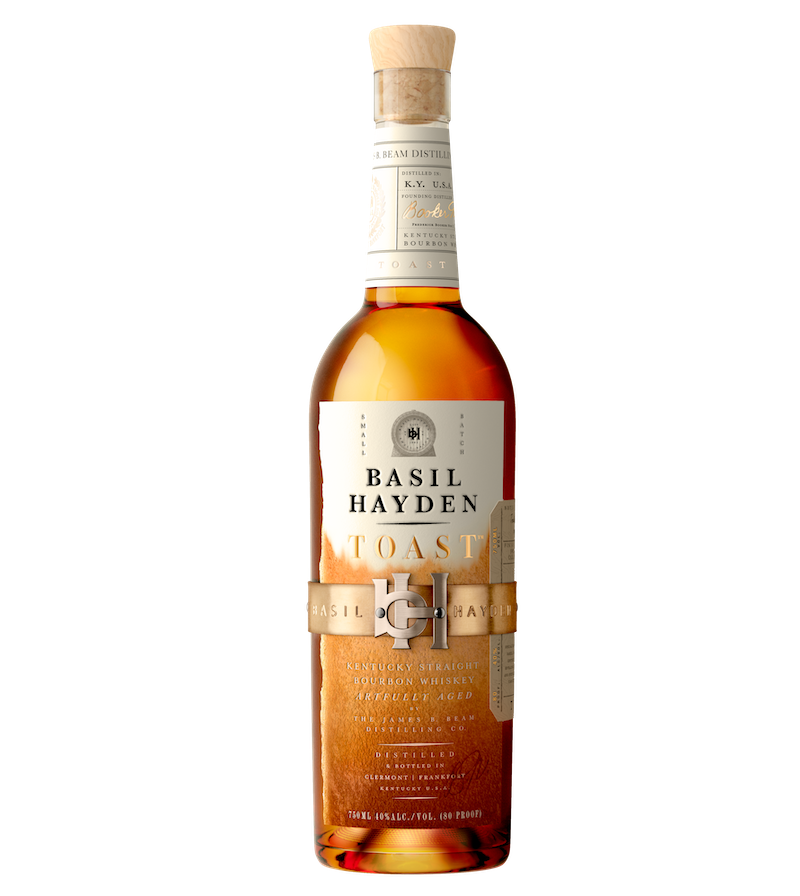 Basil Hayden Toast Bourbon Whiskey Bottle