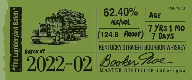 Bookers Bourbon Whiskey Label