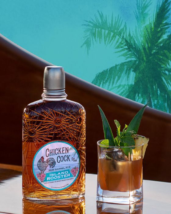 Chicken Cock Island Rooster Rum Whiskey